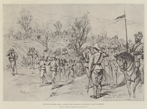 Le soulèvement de la frontière indienne, observant le transport des morts, une occurrence quotidienne - Melton Prior